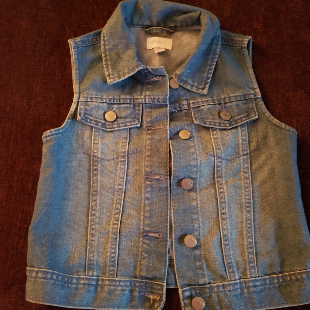 Girls jean vest size 7/8